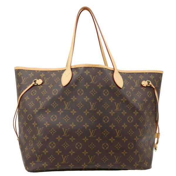 LOUIS VUITTON Neverfull GM Monogram Canvas Tote Bag Brown