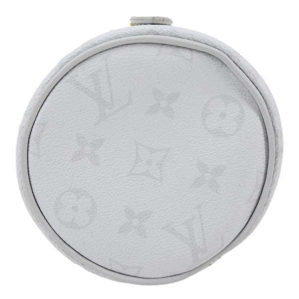 LOUIS VUITTON Chalk Nano Monogram Canvas Crossbody Bag White