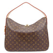 LOUIS VUITTON Slouchy MM Monogram Canvas Hobo Bag Brown