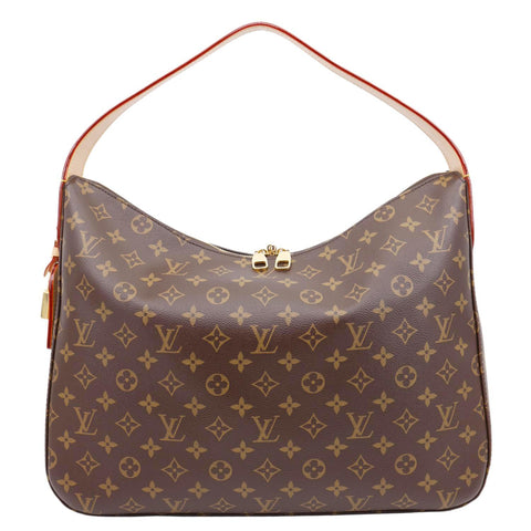 LOUIS VUITTON Slouchy MM Monogram Canvas Hobo Bag Brown