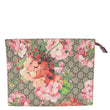 GUCCI GG Supreme Monogram Blooms Large Cosmetic Case Dry Rose 430268