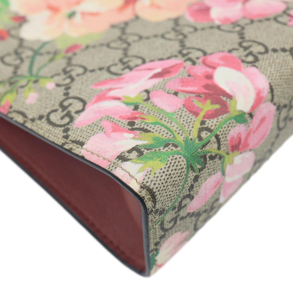 GUCCI GG Supreme Monogram Blooms Large Cosmetic Case Dry Rose 430268