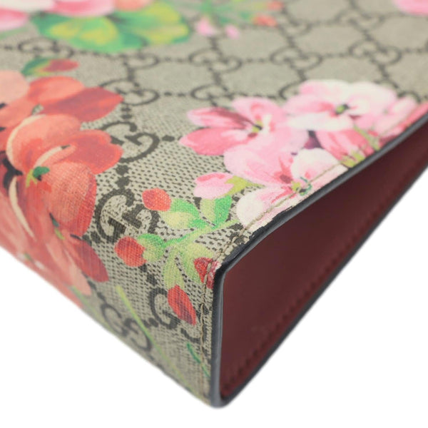 GUCCI GG Supreme Monogram Blooms Large Cosmetic Case Dry Rose 430268