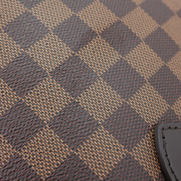 LOUIS VUITTON Neverfull MM Damier Ebene Tote Bag Brown
