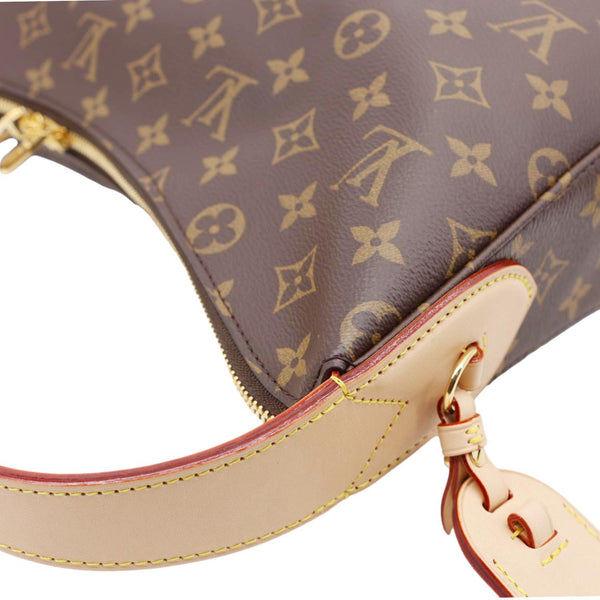 LOUIS VUITTON Slouchy MM Monogram Canvas Hobo Bag Brown