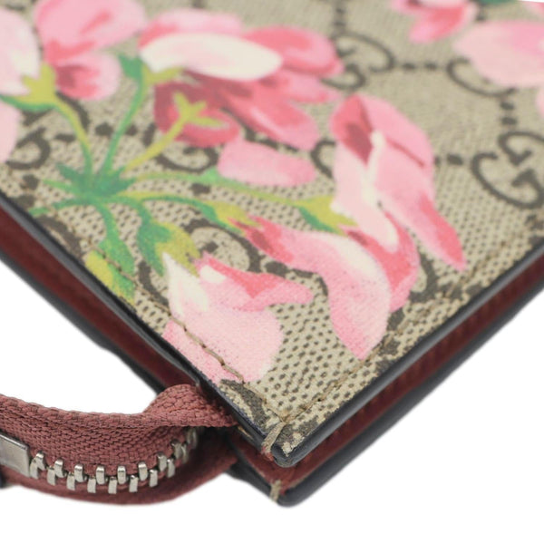 GUCCI GG Supreme Monogram Blooms Large Cosmetic Case Dry Rose 430268