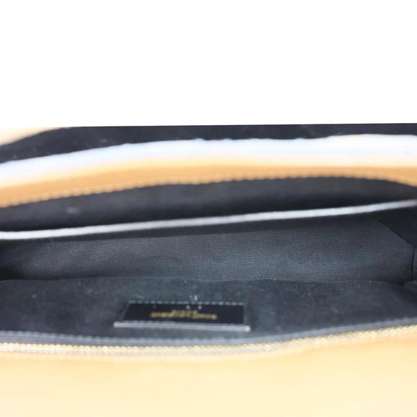 YVES SAINT LAURENT Signature Niki Medium Denim Chain Crossbody Bag Blue