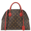 LOUIS VUITTON Alma B'N'B Monogram Canvas Shoulder Bag Red