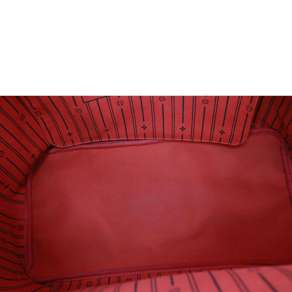 LOUIS VUITTON Neverfull GM Damier Ebene Tote Bag Brown