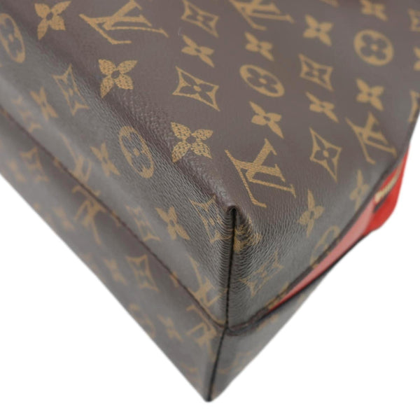 LOUIS VUITTON Alma B'N'B Monogram Canvas Shoulder Bag Red