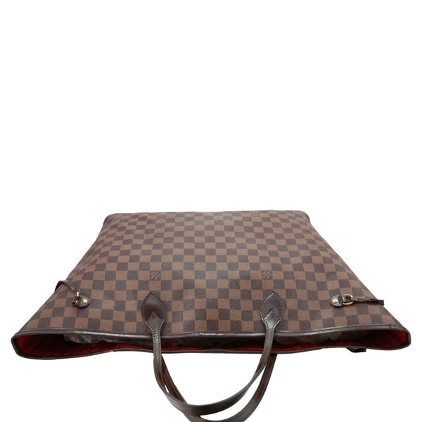 LOUIS VUITTON Neverfull GM Damier Ebene Tote Bag Brown