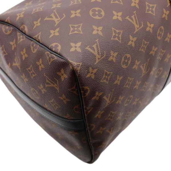 LOUIS VUITTON Keepall 55 Bandouliere Monogram Canvas Travel Bag Black