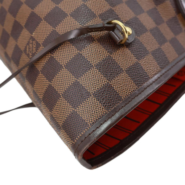 LOUIS VUITTON Neverfull GM Damier Ebene Tote Bag Brown