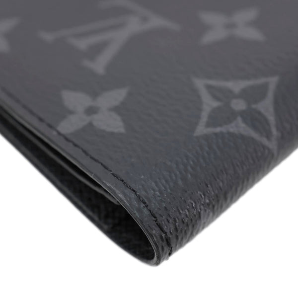 LOUIS VUITTON Monogram Eclipse Canvas Passport Cover Black