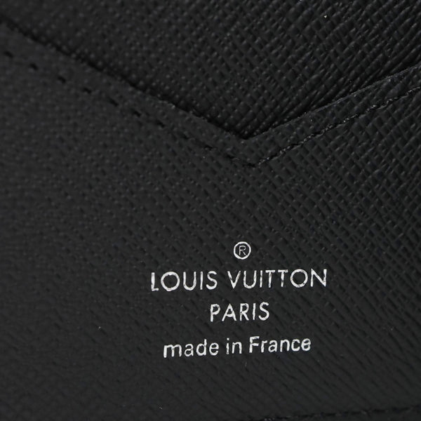 LOUIS VUITTON Monogram Eclipse Canvas Passport Cover Black