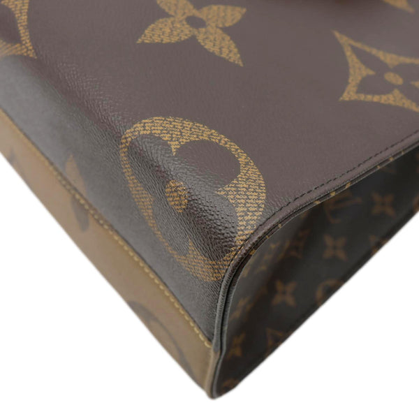 LOUIS VUITTON Onthego MM Giant Monogram Reverse Canvas Tote Bag Brown