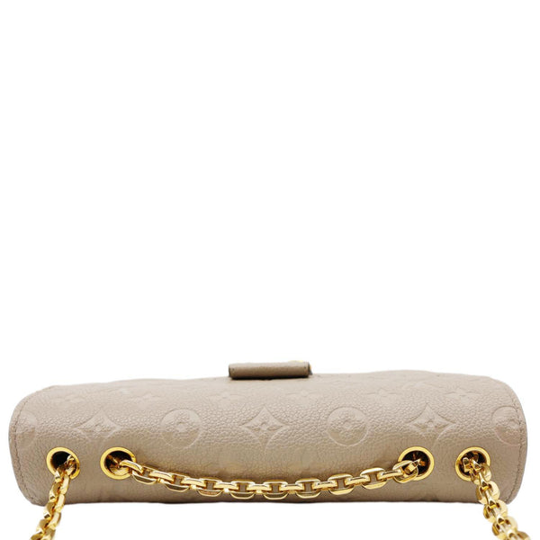 LOUIS VUITTON Marceau PM Monogram Empreinte Leather Shoulder Bag Beige