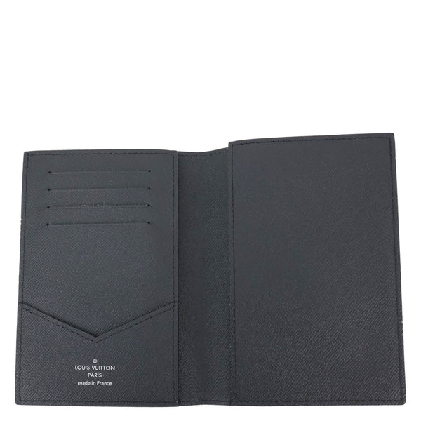 LOUIS VUITTON Monogram Eclipse Canvas Passport Cover Black