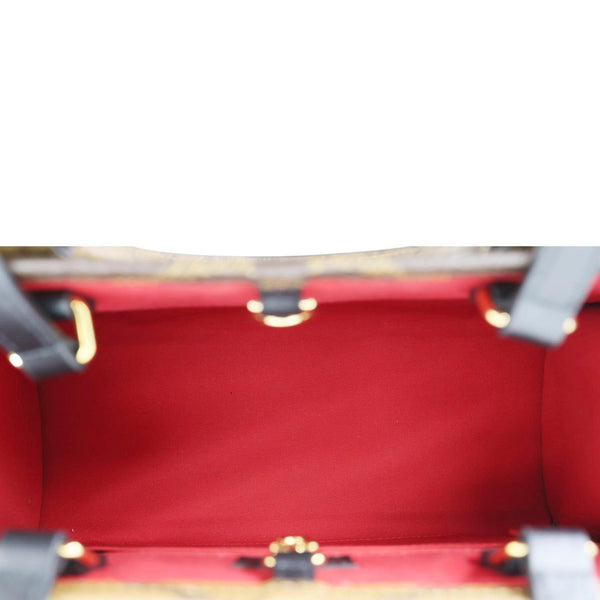 LOUIS VUITTON Onthego MM Giant Monogram Reverse Canvas Tote Bag Brown