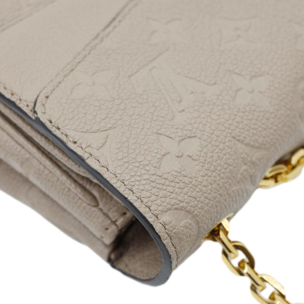 LOUIS VUITTON Marceau PM Monogram Empreinte Leather Shoulder Bag Beige