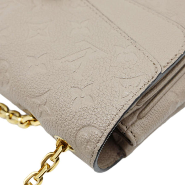 LOUIS VUITTON Marceau PM Monogram Empreinte Leather Shoulder Bag Beige