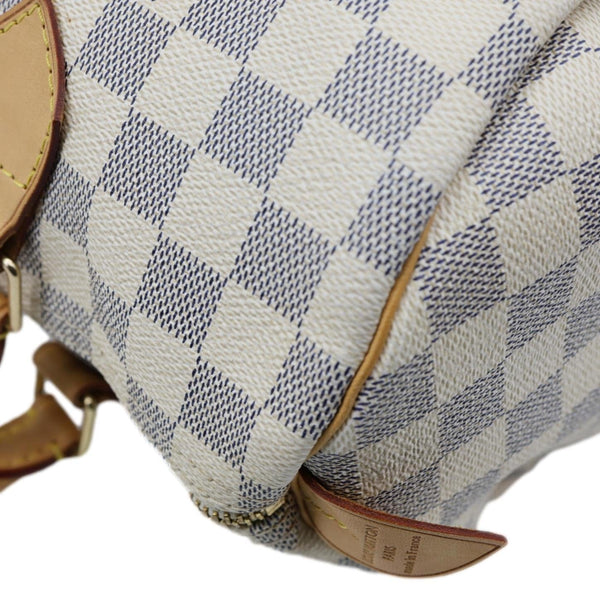 LOUIS VUITTON Speedy 30 Damier Azur Satchel Bag White