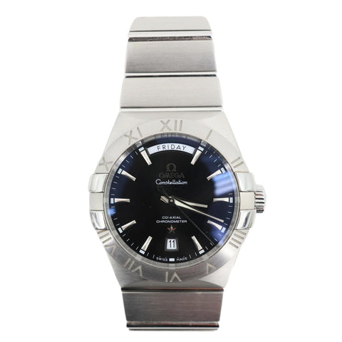 OMEGA Constellation Co-Axial Cal.8602 Chronometer Automatic SS Watch Black Dial 38MM