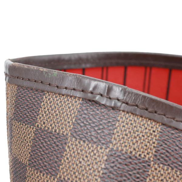 LOUIS VUITTON Neverfull GM Damier Ebene Tote Bag Brown