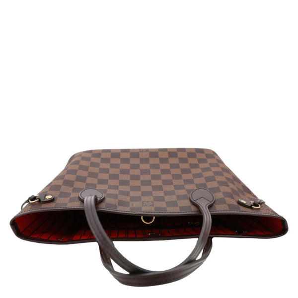 LOUIS VUITTON Neverfull PM Damier Ebene Tote Bag Brown