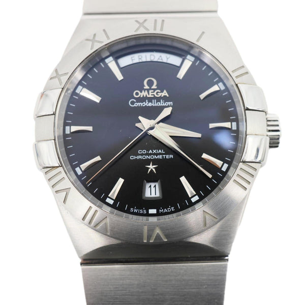 OMEGA Constellation Co-Axial Cal.8602 Chronometer Automatic SS Watch Black Dial 38MM