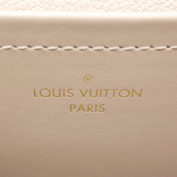 LOUIS VUITTON Marceau PM Monogram Empreinte Leather Shoulder Bag Beige