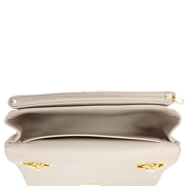 LOUIS VUITTON Marceau PM Monogram Empreinte Leather Shoulder Bag Beige