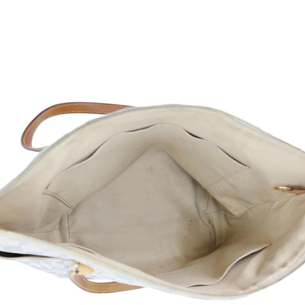 LOUIS VUITTON Totally MM Damier Azur Shoulder Bag White