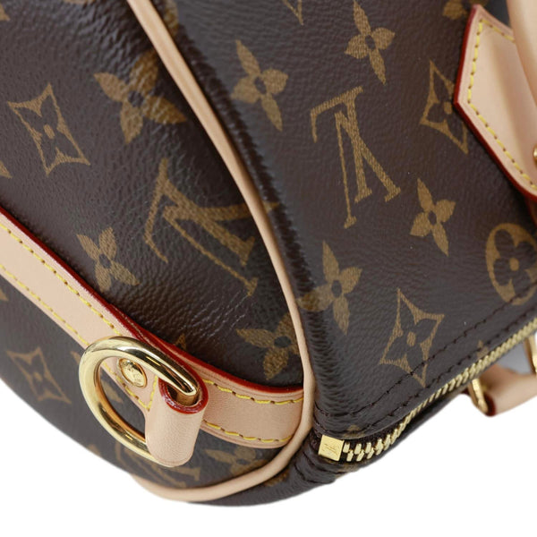LOUIS VUITTON Speedy 30 Bandouliere Monogram Canvas Shoulder Bag Brown