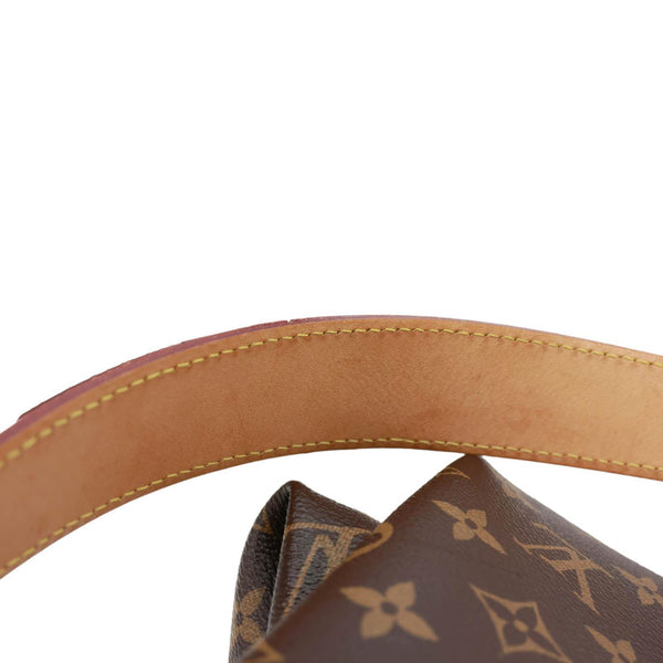 LOUIS VUITTON Graceful MM Monogram Canvas Hobo Bag Brown