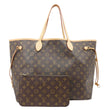 LOUIS VUITTON Neverfull GM Monogram Canvas Tote Bag Brown