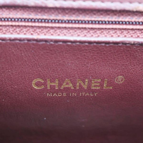 CHANEL Beauty Lock Flap Lambskin Leather Crossbody Bag Blue