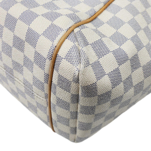 LOUIS VUITTON Totally MM Damier Azur Shoulder Bag White