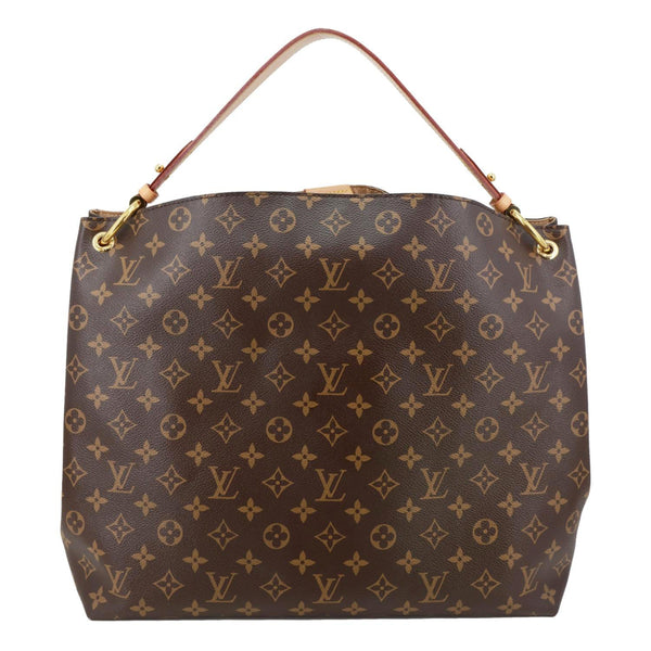 LOUIS VUITTON Graceful MM Monogram Canvas Hobo Bag Brown