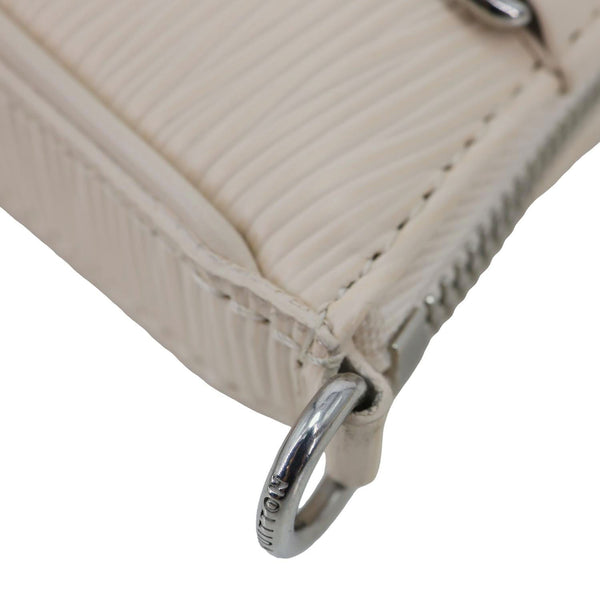 LOUIS VUITTON Easy Pouch On Strap Epi Leather Shoulder Bag Cream
