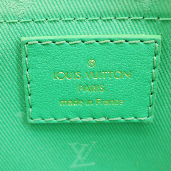 LOUIS VUITTON Alma Soft BB Bubblegram Quilted Leather Satchel Crossbody Bag Green