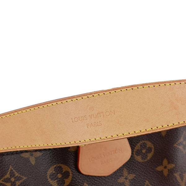 LOUIS VUITTON Graceful MM Monogram Canvas Hobo Bag Brown