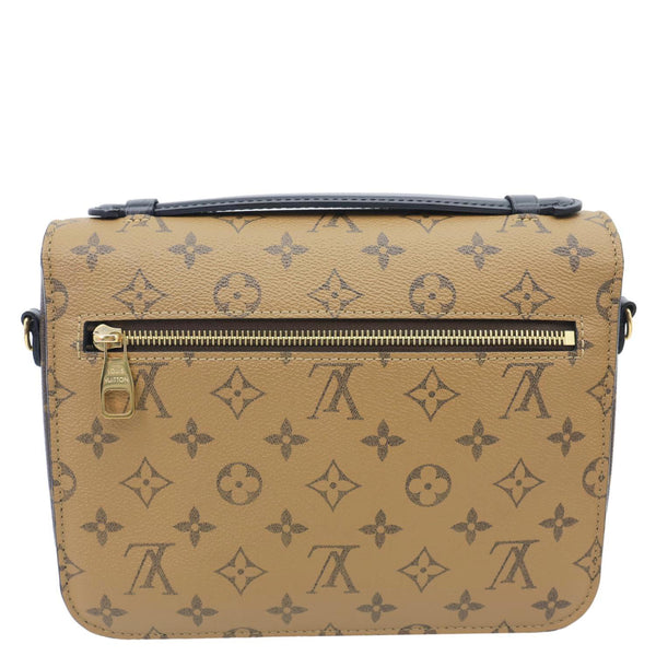 LOUIS VUITTON Metis Pochette Reverse Monogram Canvas Crossbody Bag Brown