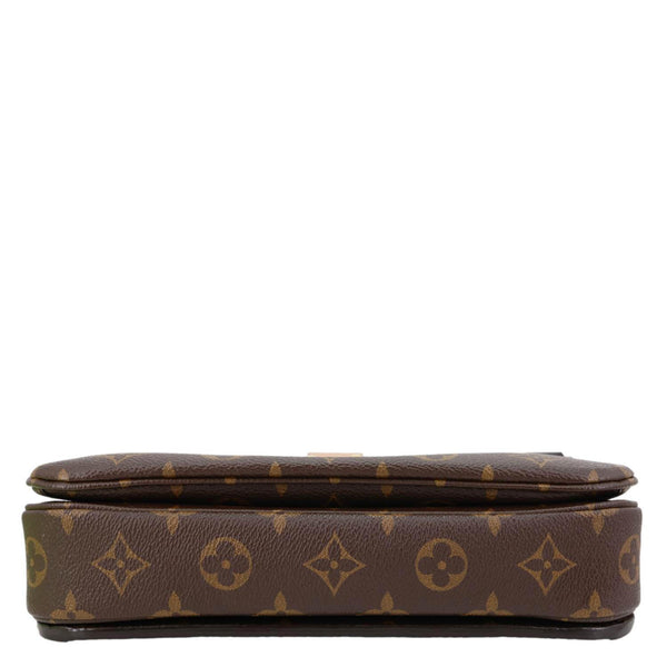 LOUIS VUITTON Metis Pochette Monogram Canvas Crossbody Bag Brown