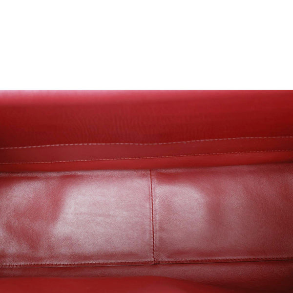 CHANEL Souplissimo Maxi Flap Grained Calfskin Leather Shoulder Bag Burgundy