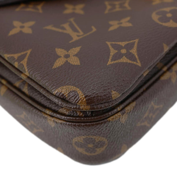 LOUIS VUITTON Metis Pochette Monogram Canvas Crossbody Bag Brown