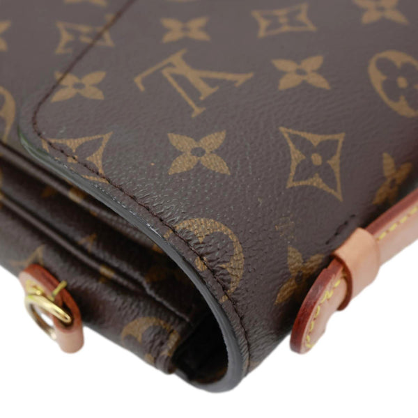 LOUIS VUITTON Metis Pochette Monogram Canvas Crossbody Bag Brown