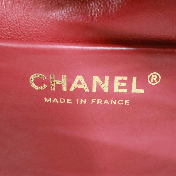 CHANEL Souplissimo Maxi Flap Grained Calfskin Leather Shoulder Bag Burgundy