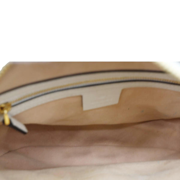 GUCCI Horsebit 1955 Small Leather Crossbody Bag Off White 645454