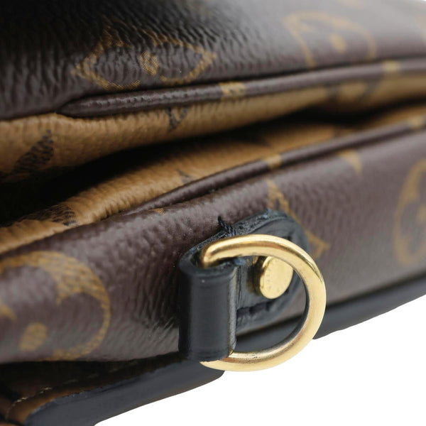 LOUIS VUITTON Metis Pochette Reverse Monogram Canvas Crossbody Bag Brown